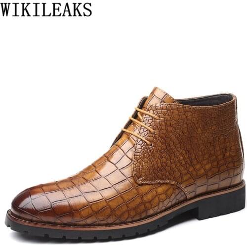 Leather Boots Men Chukka Boots Men Ankle Boots Men Shoes+male Herren Schuhe Botas Invierno Hombre Chaussure Hiver Homme Ayakkabı