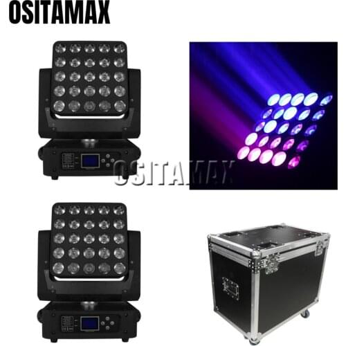 Lyre LED 25x12w RGBW 4IN1 Beam Moving Head Light DMX512 DJ Stage Lighting Matrix Beam Light Moving Head Party Disco Light Show