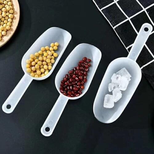 Multifunctional Frosted Plastic Ice Measuring Scoop Candy Ice Sugar Scoopers Kitchen Tool