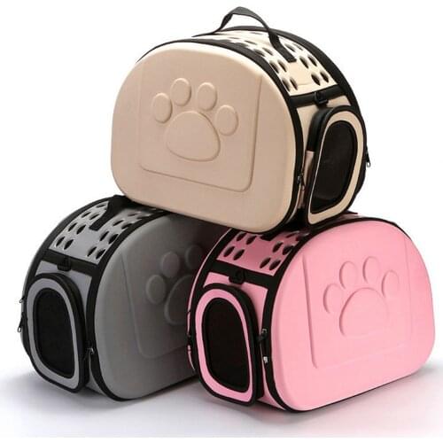 Portable Pet Cat Carrier Bag Solid Color Foldable Pet Out Bags Breathable Cats Pet Bag Nest Dog Backpack Pets Supplies
