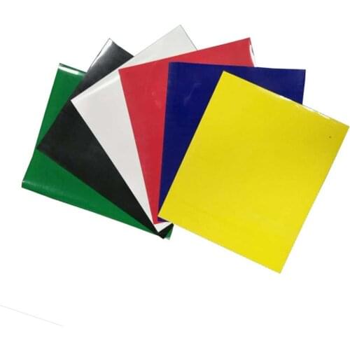 Heat transfer vinyl 6 sheets 10*12 inch high elastic HTV vinyl iron on transfer for T shirts easy to cut home decor film hip hop