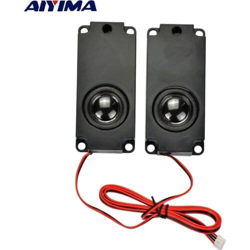 AIYIMA 2pcs 10045 100mm * 45mm 5 W 8 ohm Inner Double Magnetic Full Range Clear Sound Cavity Speaker