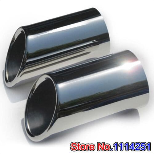 High quality stainless steel exhaust tail muffler pipe Cover 2pcs / set For 2013 Volvo XC90 XC 90
