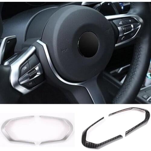 YAQUICKA Car Steering Wheel Switch Button Decoration Frame Trim Cover For BMW M3 M4 M5 X5M New 1 3 series Interior Accessories