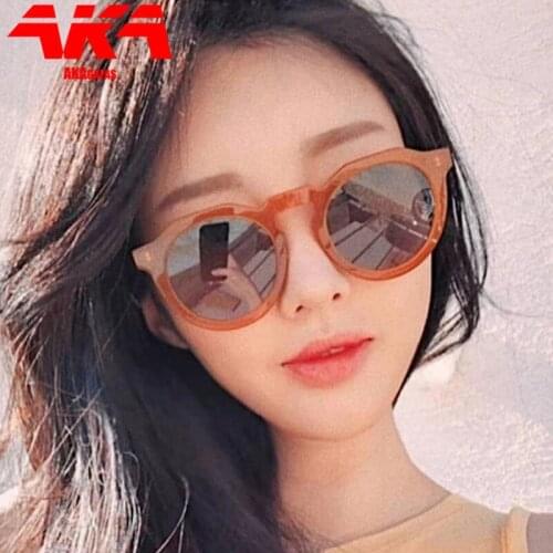 AKAgafas Candy Color Sunglasses Women 2021 Classic Vintage Eyeglasses Outdoor Shopping Personality Ocean Lens Oculo De Sol UV400