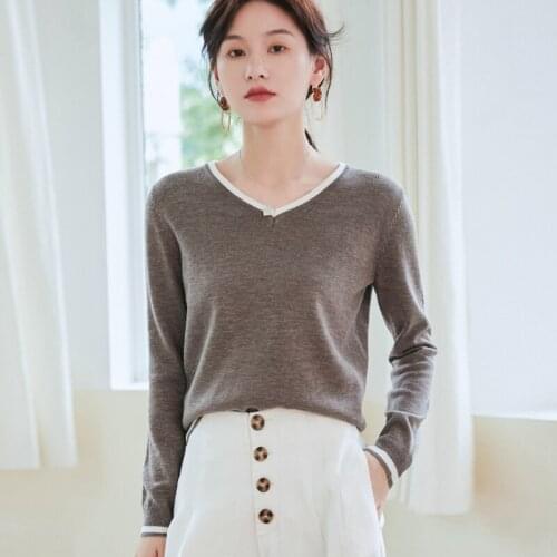 Woman Autumn and Winter 2019 New Fashion Sweater Casual Knitted Pullover Sweater Women Tops Pull Femme kz747