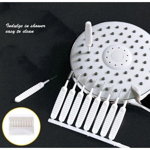 10pcs Multifunctional Cleaning Brush Shower Head Teapot Nozzle Anti-clogging Small Pore Gap Drill Brush Household Cleaning tool
