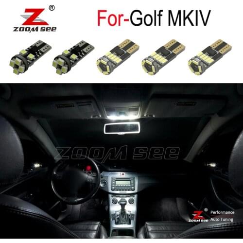 13pcs LED Interior mirror light Kit LED dome bulb Accessories for Golf 4 MK4 IV (1999-2005)