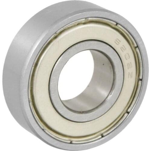 15x35x11mm Shielded Miniature Deep Groove Ball Radial 6202Z Ball Bearing Silver + White Promotion