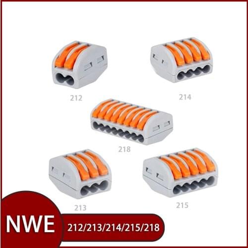 2/10/30/50/100 pcs Electrical Wire Connector Push-in Terminal Block Universal Fast Wiring Cable Connectors For Cable Connection