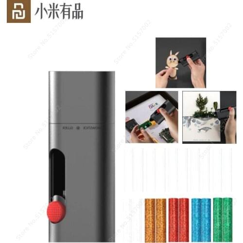 Youpin Wowstick Gluer Cordless Glue Gun Portable Electric Hot Melt Pen USB Charging Crafts Repair Tool 20pcs Mini Glue Sticks