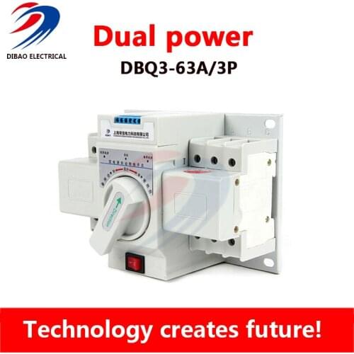 Automatic transfer switch 3p 3P 63A Dual Power Automatic transfer switch ATS