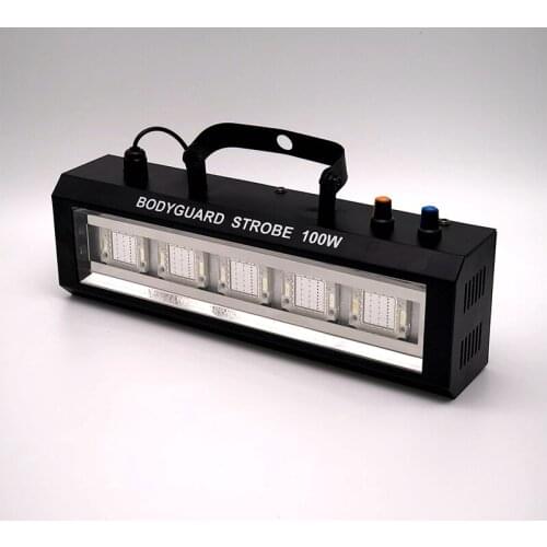 100W White/RGB LED Strobe Light DMX DJ Disco Party Flash lights Cool Stroboscope Effect Wedding Culb Christmas stage lighting