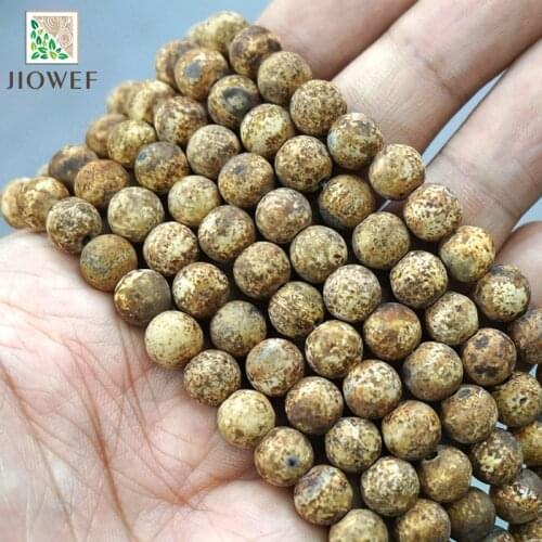4 6 8 10 12MM Bark Agates Loose Beads for Jewelry Making Natural Stone Beads DIY Bracelet Ear Studs Accessories 15" Strand