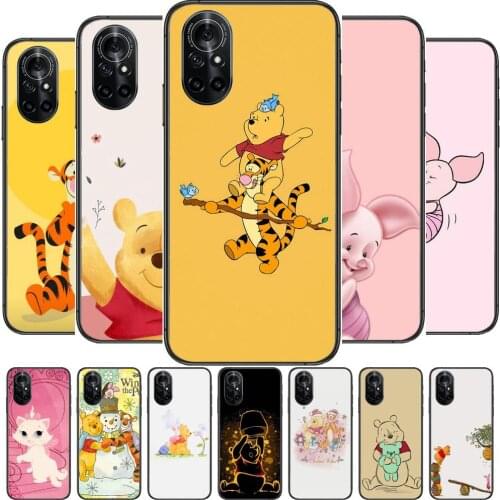 Disney Cartoons Cute 2021 Clear Phone Case For Huawei Honor 20 10 9 8A 7 5T X Pro Lite 5G Black Etui Coque Hoesjes Comic Fash