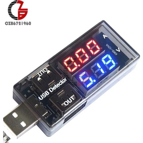 3-7.5V 0-2.5A USB Tester DC LED Digital Voltmeter Ammeter 5V 1A 1.5A 2A USB Charger Doctor Mobile Power Current Voltage Meter