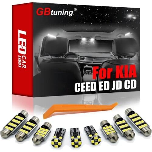 Perfect Canbus No Error LED Interior Light Kit for KIA For CEED ED JD CD SW Hatchback Pro GT 2006 to 2020+ Vehicle Ceiling Bulb