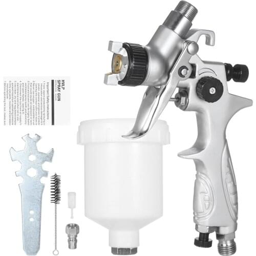 HVLP Spray Gun Gravity-Feed Airbrush Air Paint Sprayer with 1.0mm Nozzle for Car Furniture Spray Painted