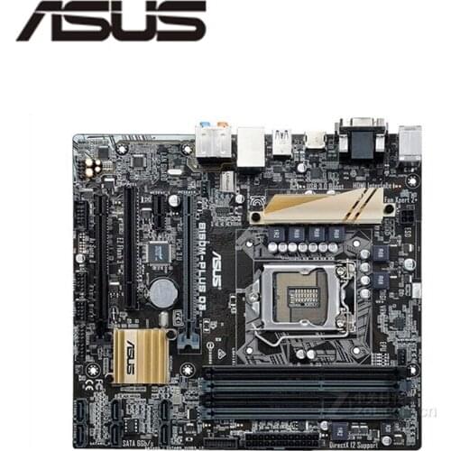 For Asus B150M-PLUS D3 Desktop Motherboard Socket LGA 1151 DDR3 B150 SATA3 USB3.0 Motherboard