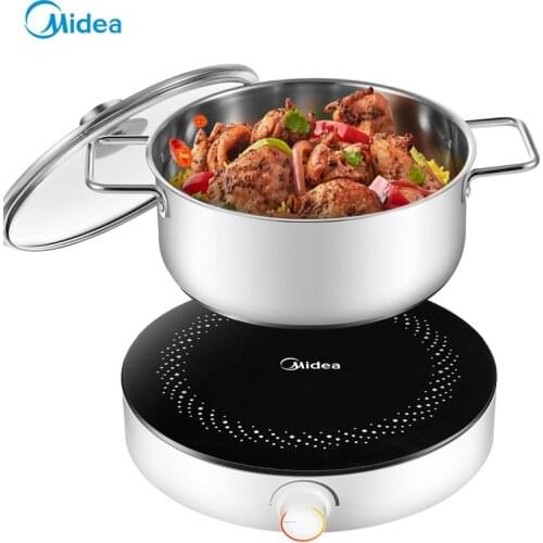 Midea Induction Cooker Household 2200W Mini Induction Cooker 6-speed Firepower Intelligent Power-off Induction Cooker