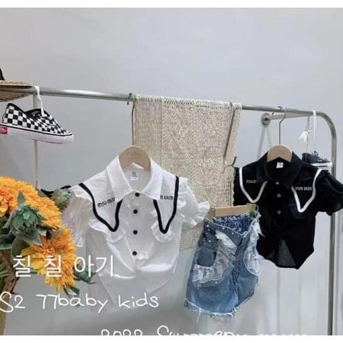 2020 new wholesale girls shirt fashion full sleeve autumn girls blouse 3-8t F587