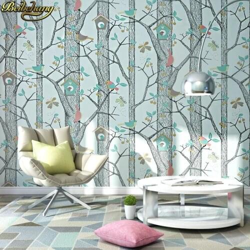 Beibehang papel de parede Modern and simple leaf murals 3D stereo non-woven wallpaper bedroom living room TV backdrop wallpaper
