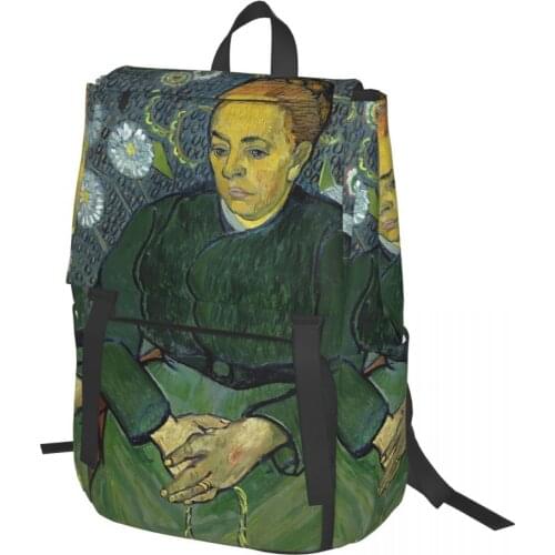 Van Gogh,Augustine Roulin Rocking A Cradle,1889 Backpack for Girls Boys Travel RucksackBackpacks for Teenage school bag