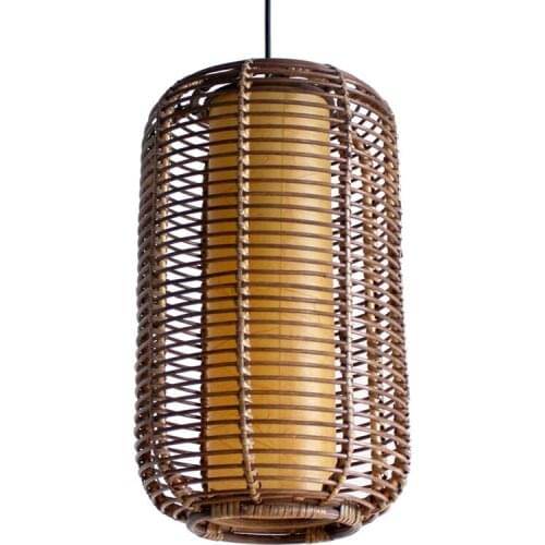 Handmade Southeast Asia Lantern Rattan Living Room Pendant Light Modern Free Shipping Pendant lamp Restaurant Pedant Lighting