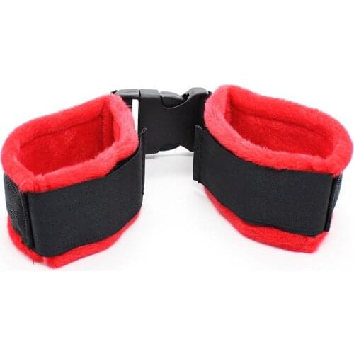 Sex Toys Red Sex Buckle Nylon Velcro Hands And Feet Bondage For Women