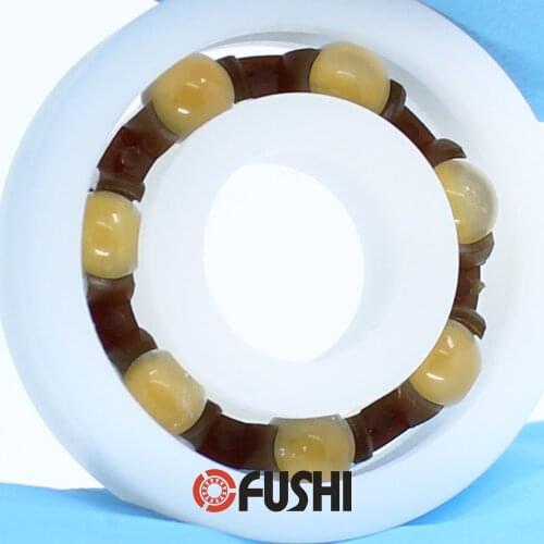 POM Bearing 6300 6301 6302 6303 6304 6305 6306 6307 ( 2 PCS ) Glass Balls Nylon Cage Plastic Ball Bearings