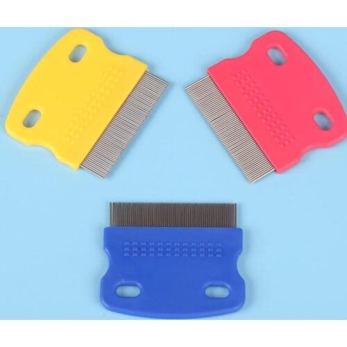Pet Dog Cat Clean Comb Grooming Tool Steel Small Pet Lice Comb LX6134