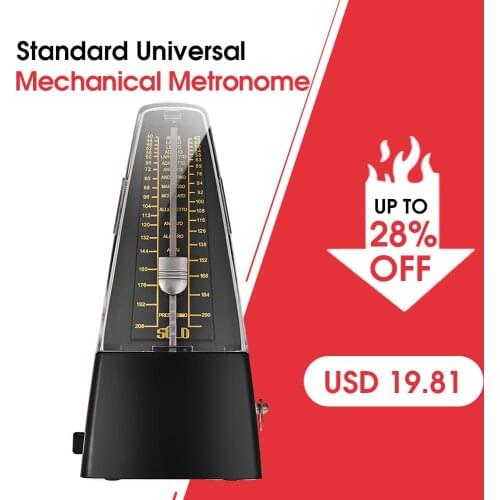 Standard Universal Mechanical Metronome ABS Material for Guitar Violin Piano Bass Drum Musical Practice Tool for Beginners