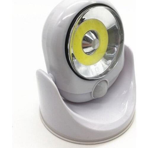 Marvel COB LED Night Light 360 Swivel Battery Powered Human Body Sensor Lamp for Garden Courtyard Stairs Corridor Lamps