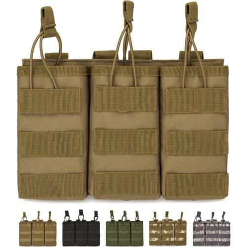 Tactical LSR Mag Pouch Triple Mag Outdoor Molle Triple Clip Waist Bags Lightweight Holder Pouch Waist Pack Hunting Accessories