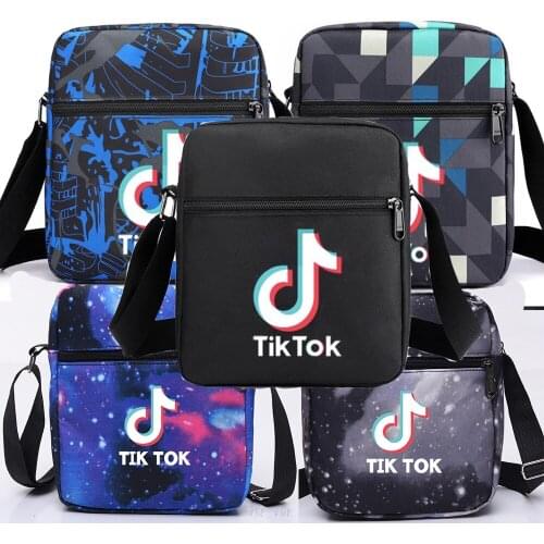 TIK TOK Messenger Bag Shoulder Girls Fashion Handbag Shopping Bag Gift Mobile Phone Bag Purse