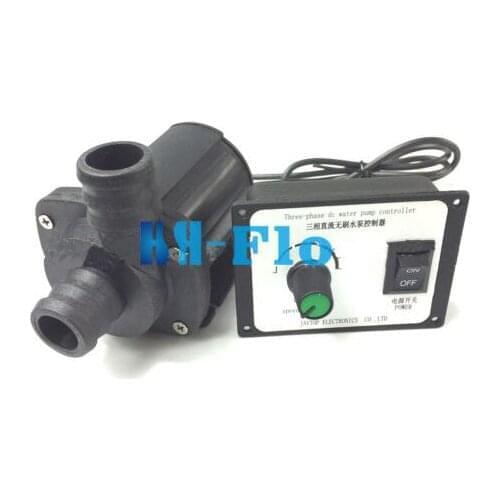12V/24VDC 18-84W 5-17M 3 Phase Hot Water Fountain Pump Amphibious Water Pump 900-3000L/H Water Flow Adjustable