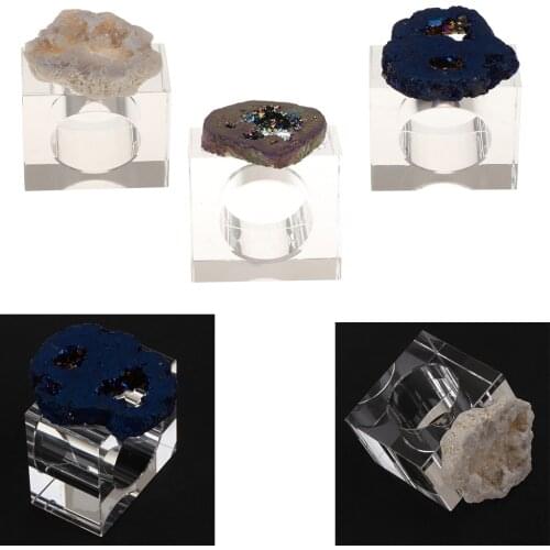Crystal Napkin Serviette Ring Holders Table Adornment Party Decor
