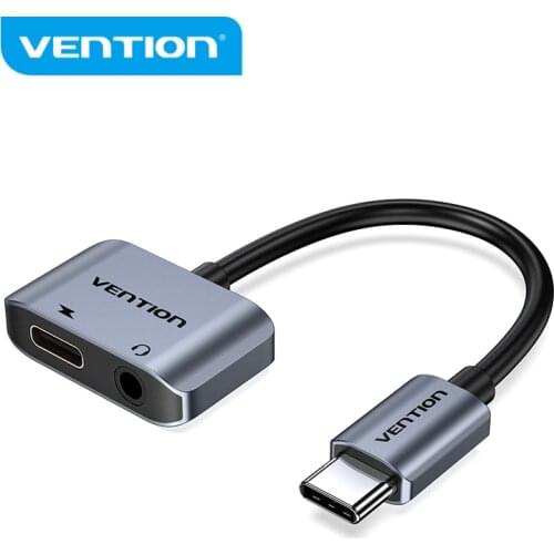 Vention USB C to Jack 3.5 Type C Cable Adapter USB Type C 3.5mm AUX Earphone Converter for Huawei P30 Mate 30 Pro Xiaomi Mi 8 9