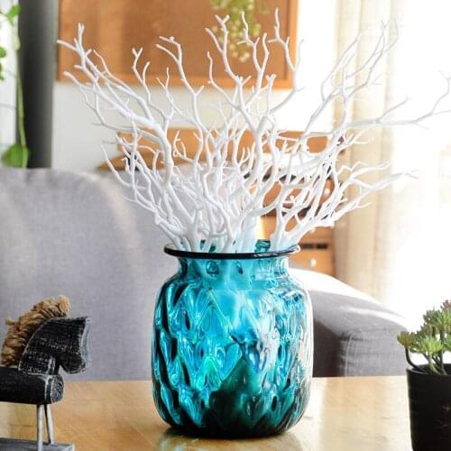 Dried Tree Home Decor Peacock Coral Branches Plastic Artificial Plants Wedding Decoration He