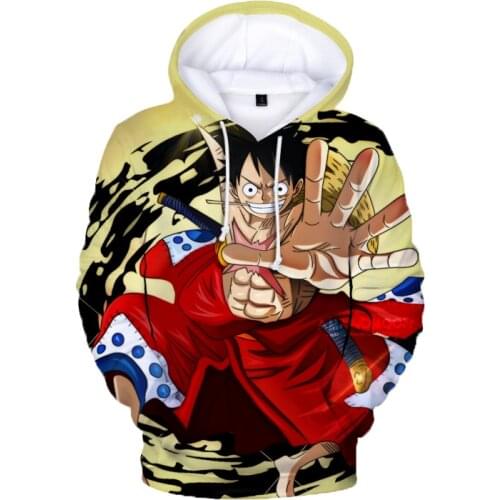 2020 Japanese Anime One piece Luffy Ace Hoodies Men/Women harajuku Clothes Oversized hoodies 3D Printed Sweatshirt Pullover