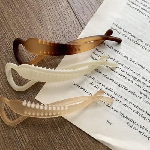 2021 Summer Hair Accessories Banana Hair Clip For Lady Environmental Crab For Hair Twist Hair Pin For Girls 1 Pieces Elegant