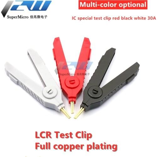 Crocodile clip Pure copper plated positive and negative pole test clip LCR clip low resistance duckbill clip precision instrumen