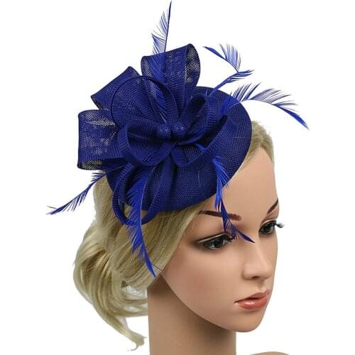 Women Flower Fascinator Clip Ladies Day Races Wedding Party Bridal Tiara Hairpin Hair Accessories Bride Headpiece Top Hats