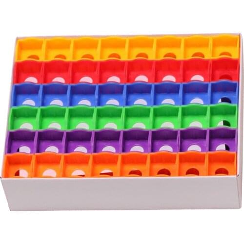 144Pcs Rainbow Color Billiards Club Snooker Pool Bar Cue Tip Chalk