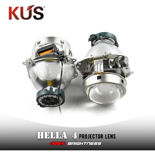 2pcs 3.0 Inch Hella 4 Car Bi Xenon Hid Projector Lens Metal Holder D1S D2S D3S D4S Hid Xenon Kit Headlight Car Headlight