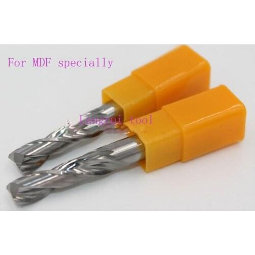 5pcs 6D*52C*90L N Series MDF specially cutting Carbide CNC 2Flutes Spiral Bit End Mill Cutter