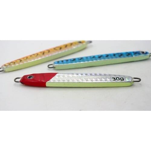 5PCS 80g Deep sea Jigging Fishing Slice Jigbait Spoon Lure Metal VIB Jig Lure Treble Hook Spinner baits Free shipping