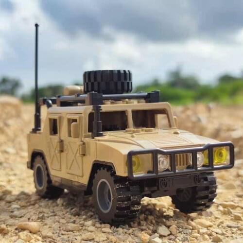 2021 World War 2 WW2 Army Military Soldier City Police SWAT 2-In-1 Armored Vehicle Building Block MOC Model DIY Bricks Toys
