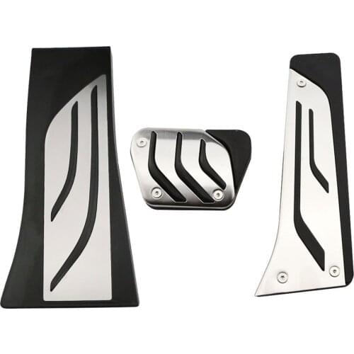 Car Pedals Kit For BMW X5 X6 F15 F16 E70 E71 E72 2008 - AT Accelerator Gas Brake Footrest Pedal Cover LHD Stainless Steel