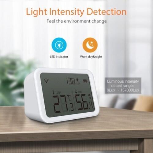 NEO Coolcam Tuya Smart Zigbee Temperature and Humidity Sensor Work With Tuya Smart Life App Alexa